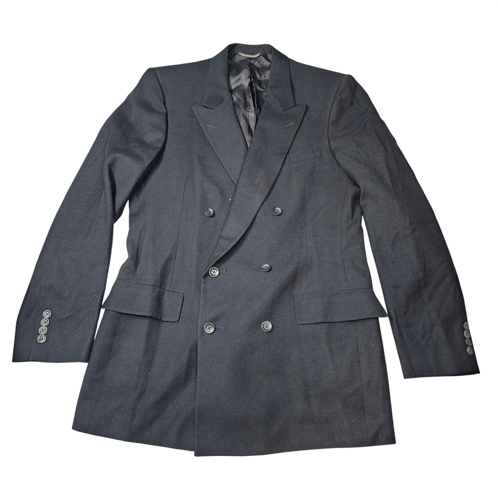 Christian Dior Monsieur Vintage 100% Wool Double Breasted Blazer Vented Unisex L